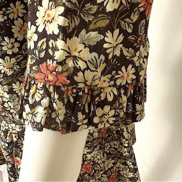 🍂Free People Floral Boho Mini Dress size Medium 🍂 - Picture 10 of 14